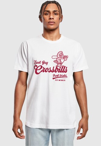 Merchcode Shirt 'Park Fields' in Wit: voorkant