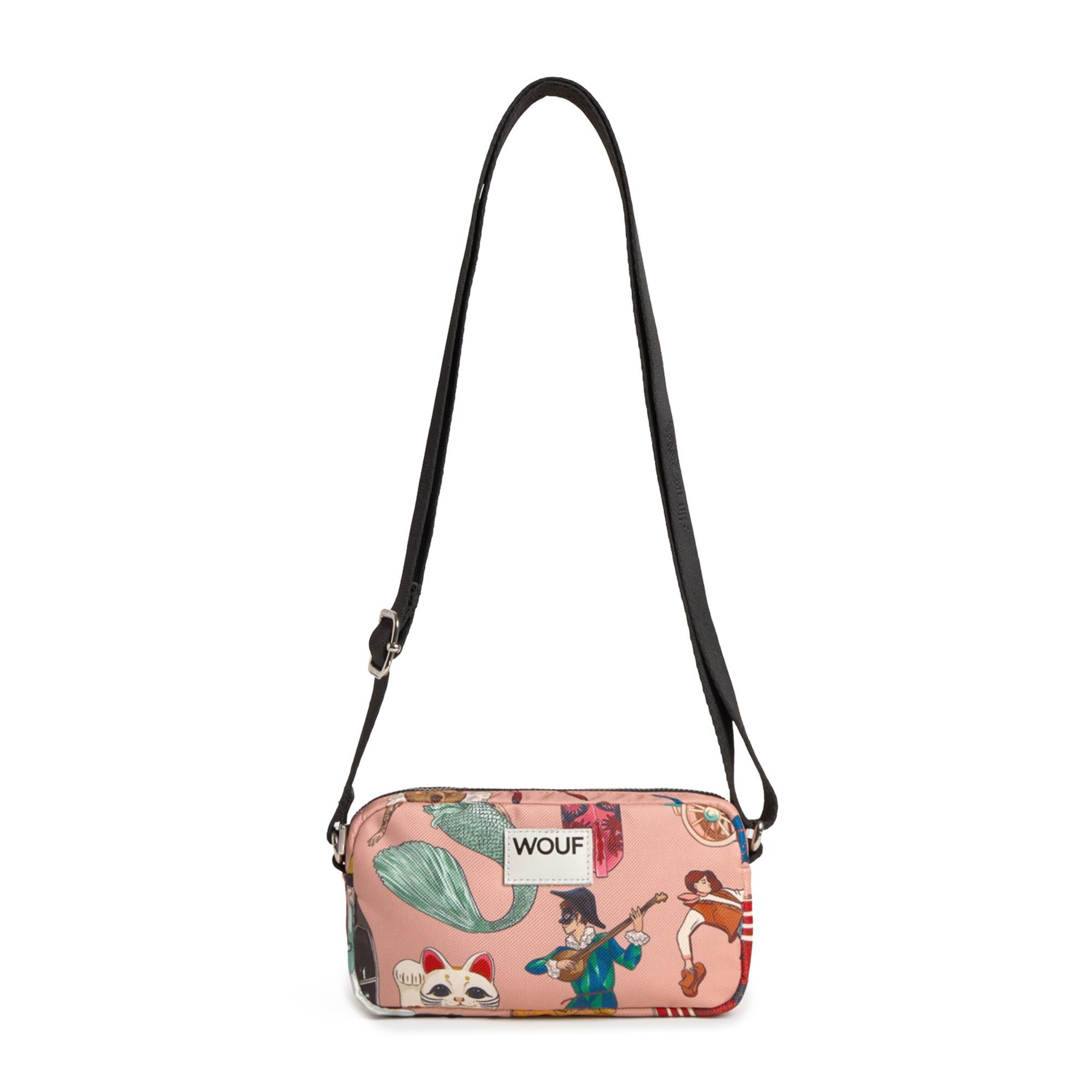 Borsa a tracolla 'Daily' di Wouf in rosa: frontale