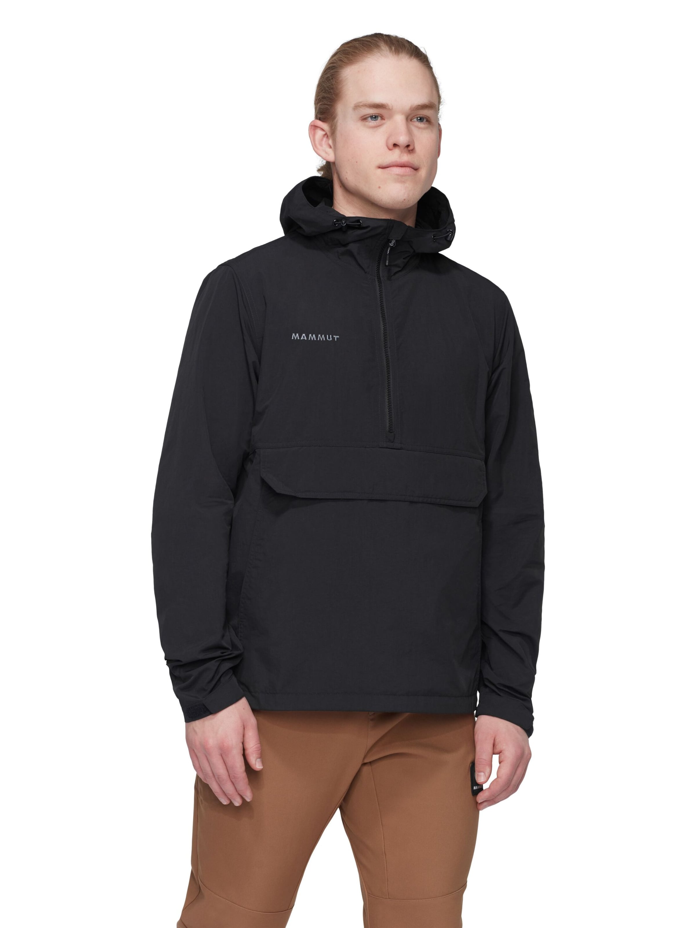 MAMMUT Outdoor Jacket 'Anorak' in Black: front