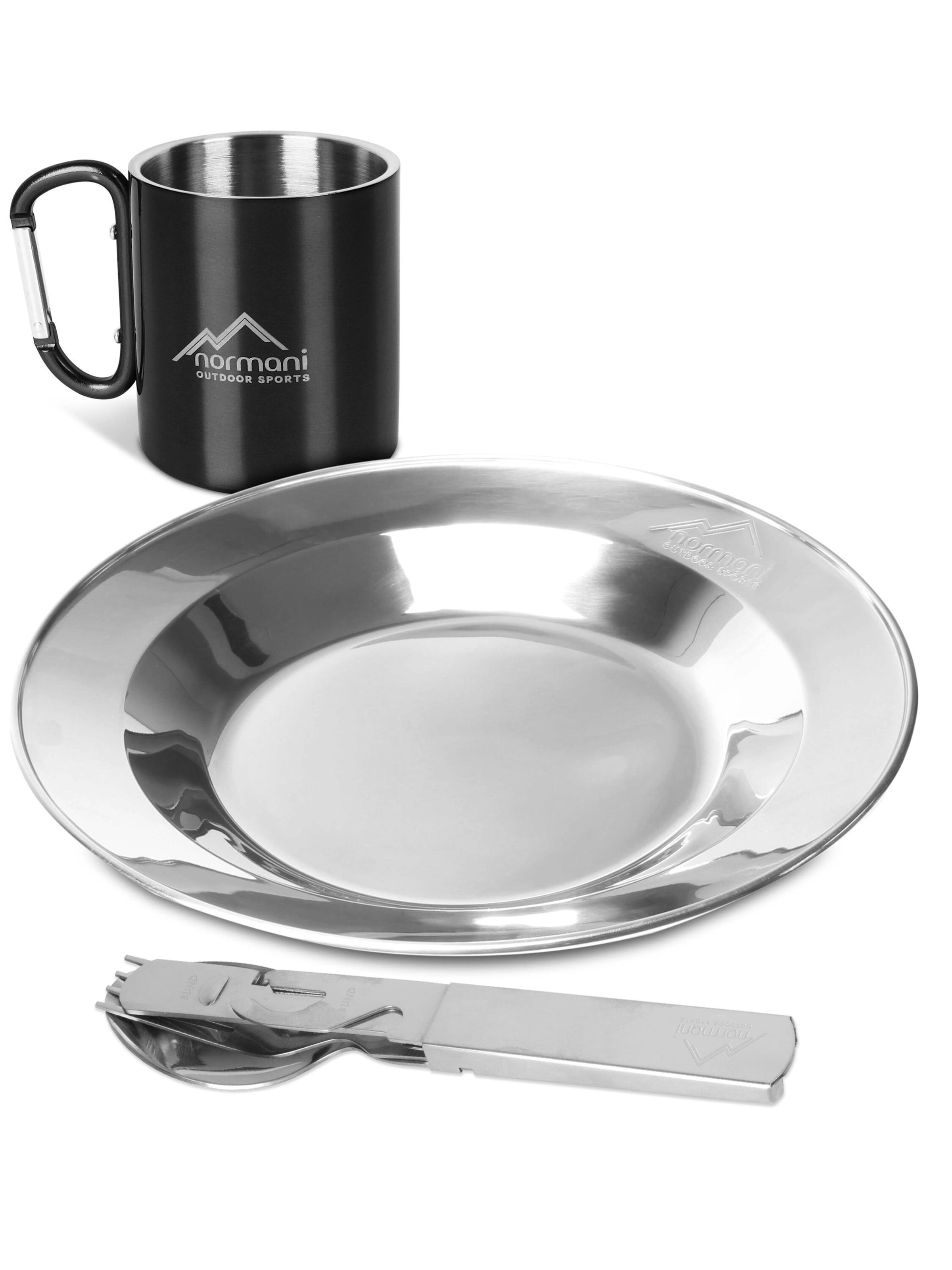 normani Tableware set in Silver: front