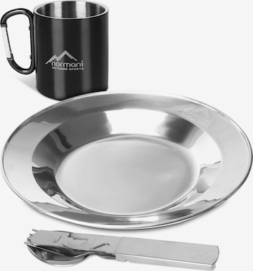 normani Tableware Set in Silver: front