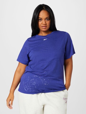 T-shirt fonctionnel 'Burnout' Reebok en violet : devant