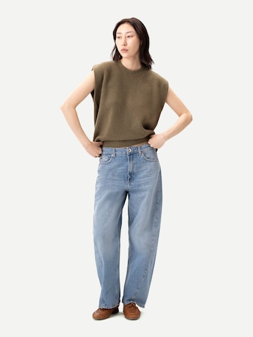GOBI Cashmere Tröja 'Cashmere Crewneck Twin Set' i grön