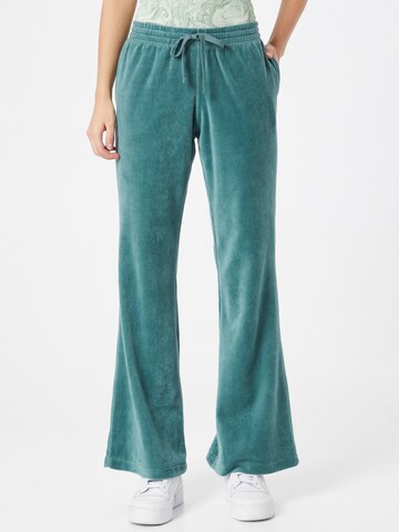 Bootcut Pantalon 'Roxanna' WEEKDAY en vert : devant