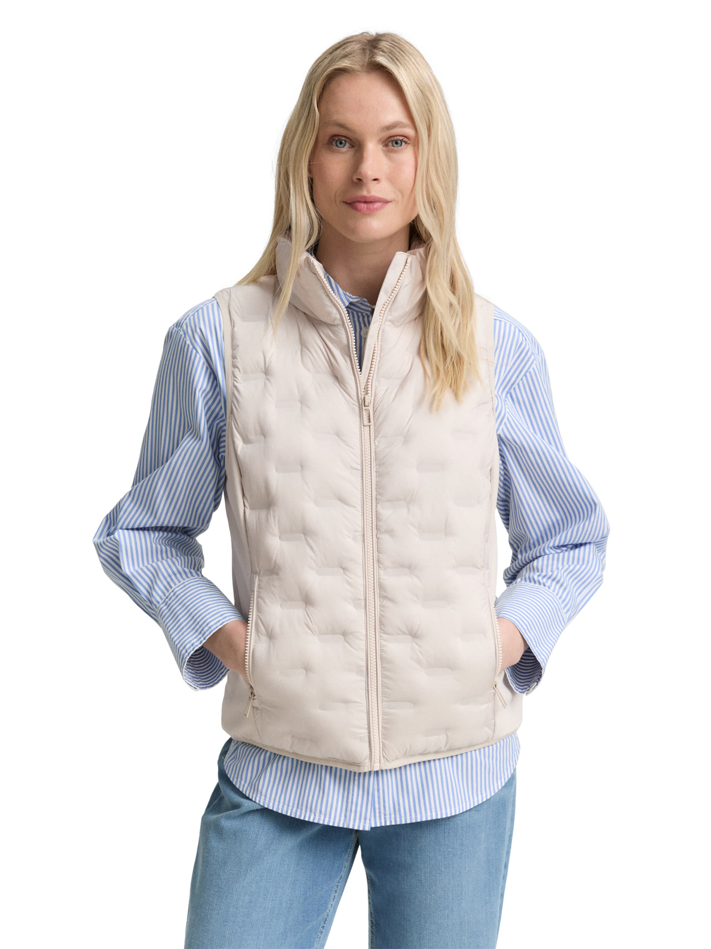 TOM TAILOR Vest in White: front
