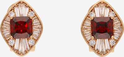 Auskarai iš faina, spalva – Auksas / rubinų raudona / skaidri spalva, Prekių apžvalga