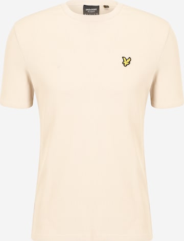 Tricou de la Lyle & Scott pe bej: față