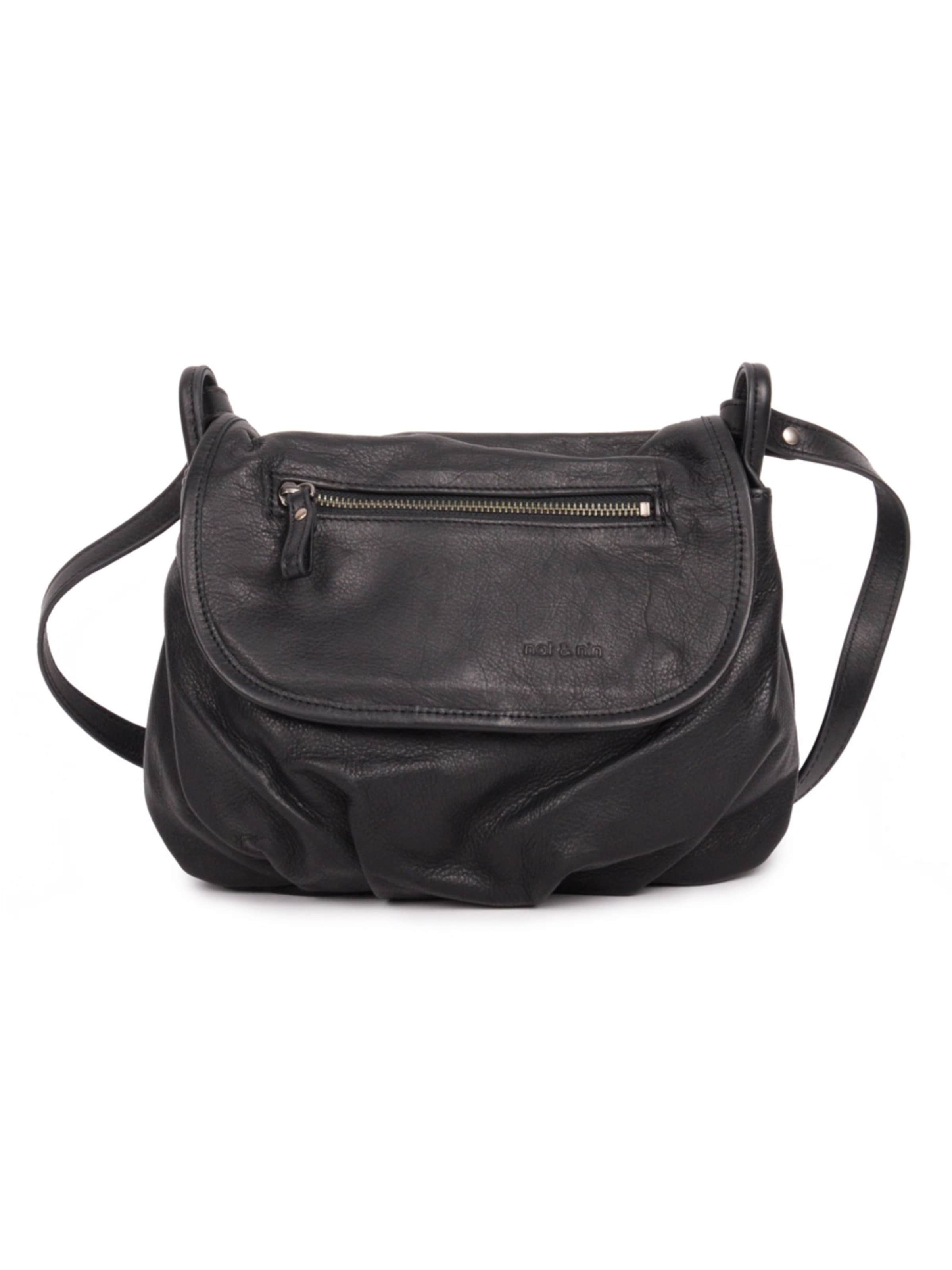 Nat&Nin Taška přes rameno 'Jen' – černá: přední strana