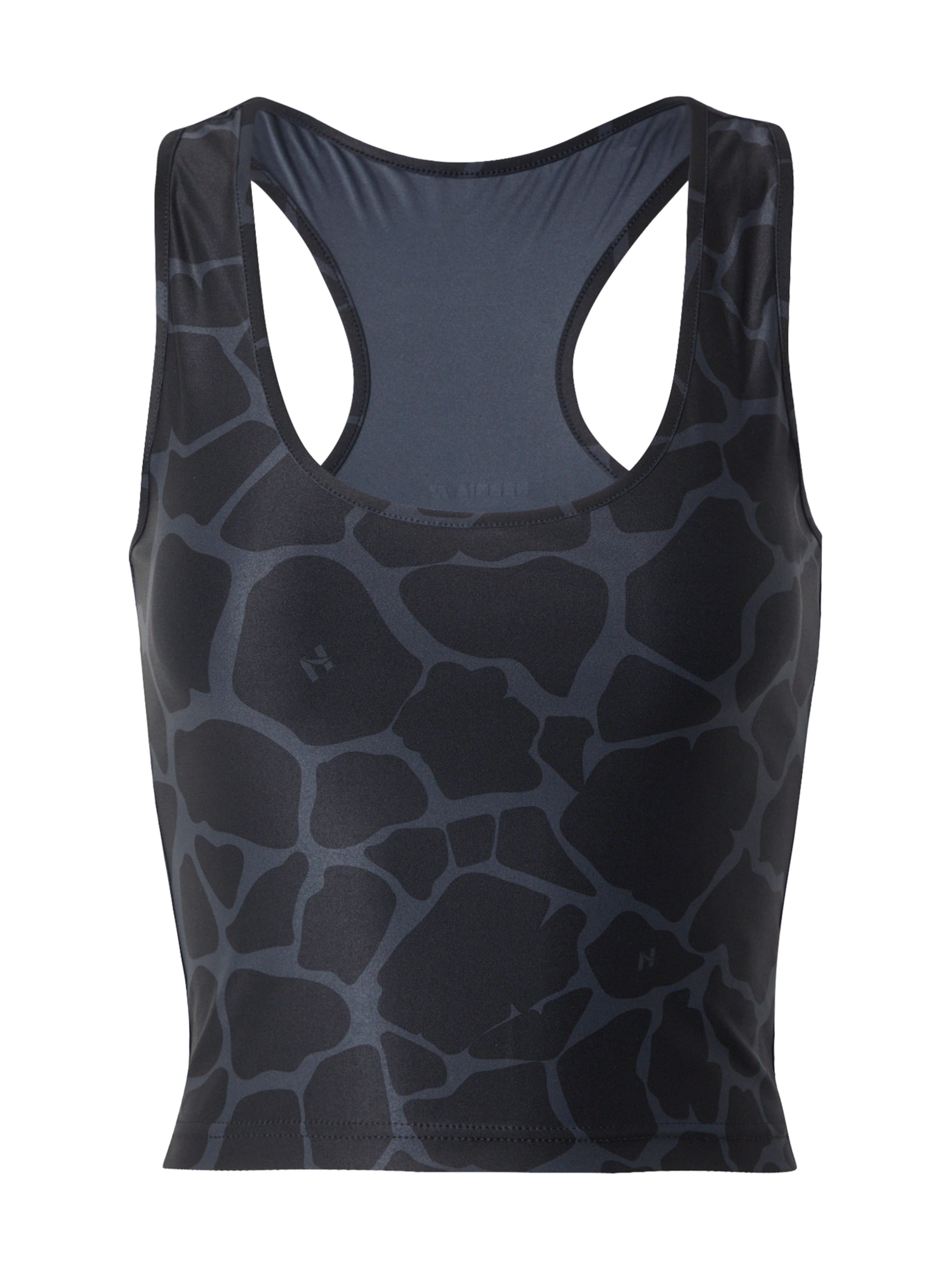 NEBBIA - Top desportivo em preto: frente