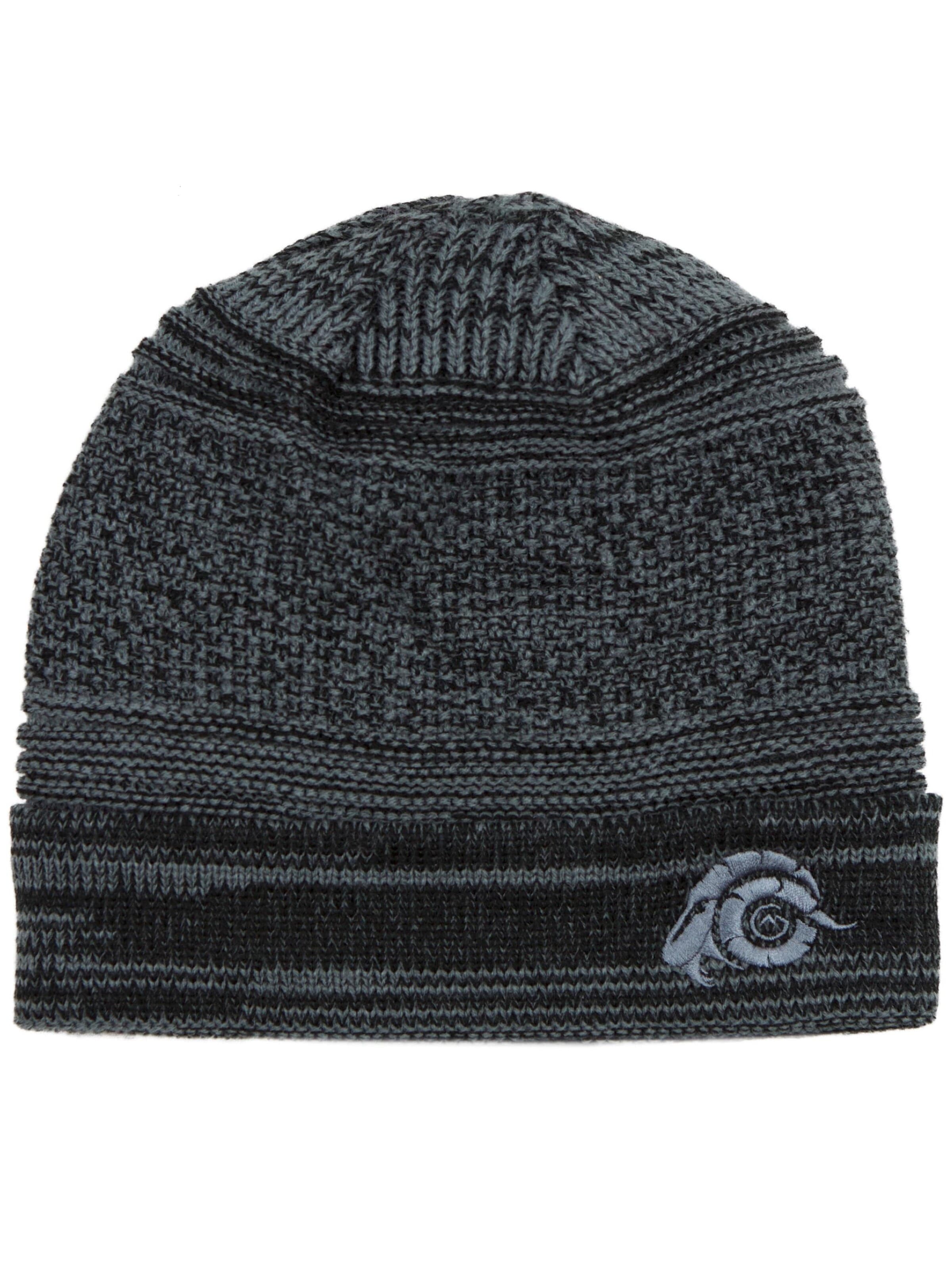 Guggen Mountain Beanie 'Mütze K902 Wintermütze mit leichtem Fleecefutter' in Grey: front