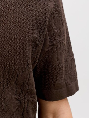 JACK & JONES Comfort Fit Hemd in Braun