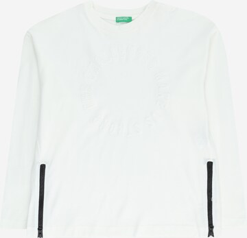 UNITED COLORS OF BENETTON Shirt in White: front