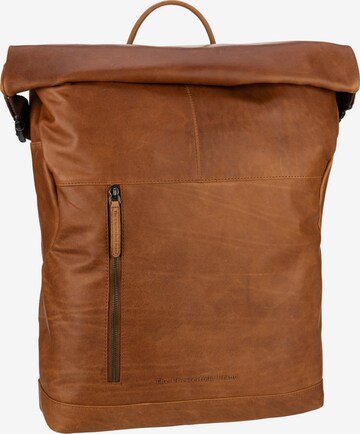 The Chesterfield Brand Backpack in Brown: front