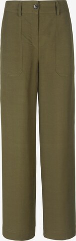 Wide Leg Pantalon Peter Hahn en vert : devant