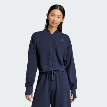 Veste de survêtement ADIDAS SPORTSWEAR en bleu : devant
