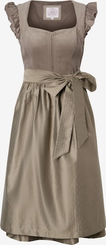 MARJO Dirndl in Beige: voorkant
