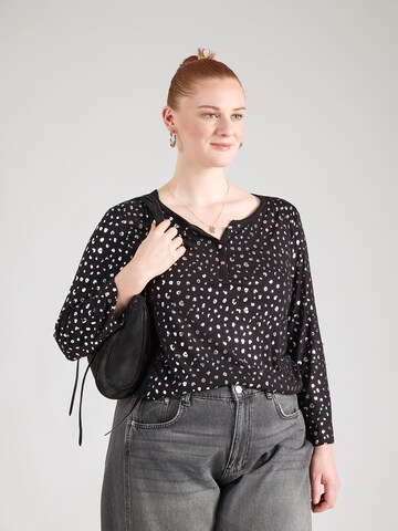 ONLY Carmakoma T-shirt 'CARERIN' i svart: framsida