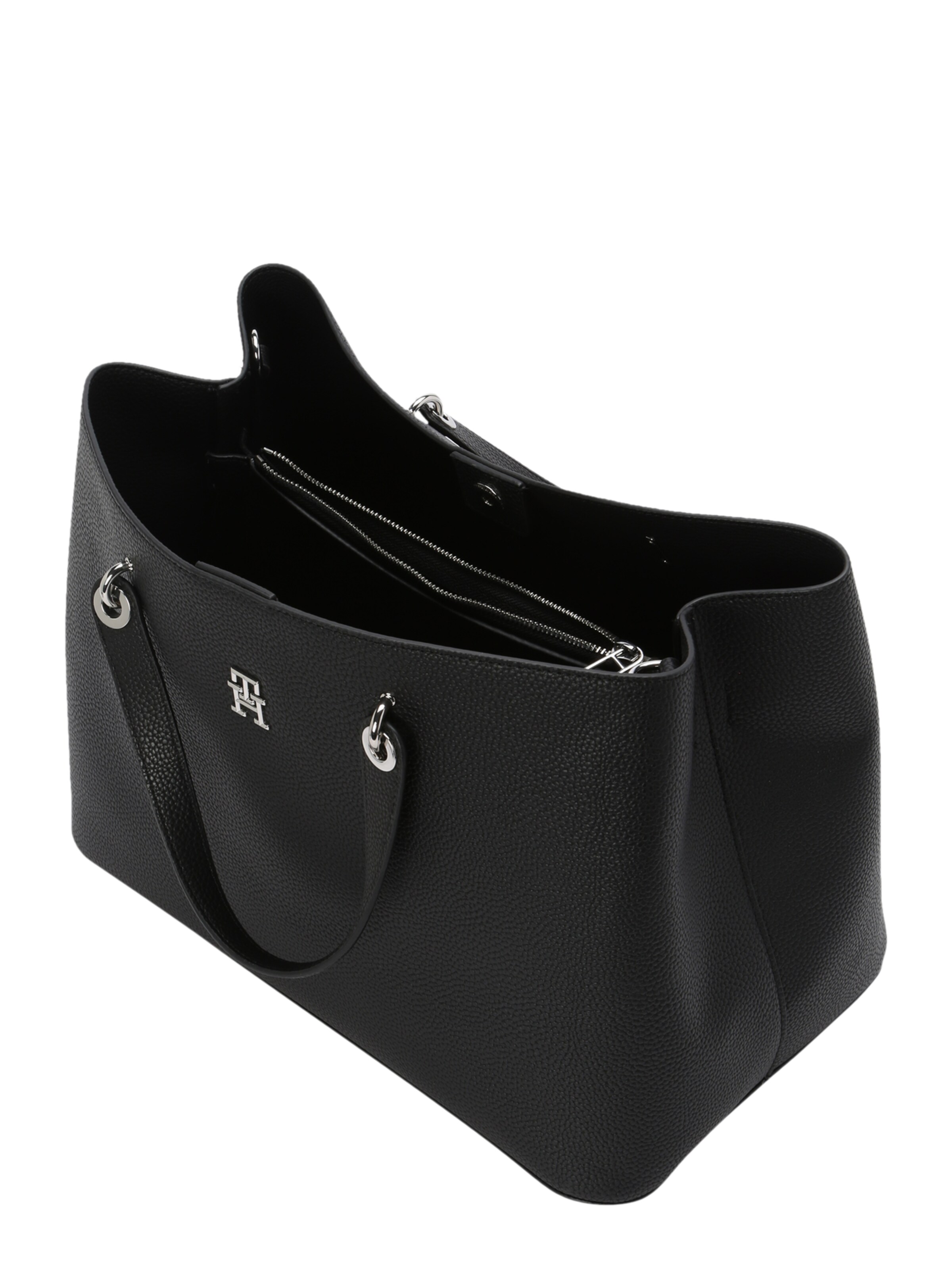 TOMMY HILFIGER Nakupovalna torba | črna barva