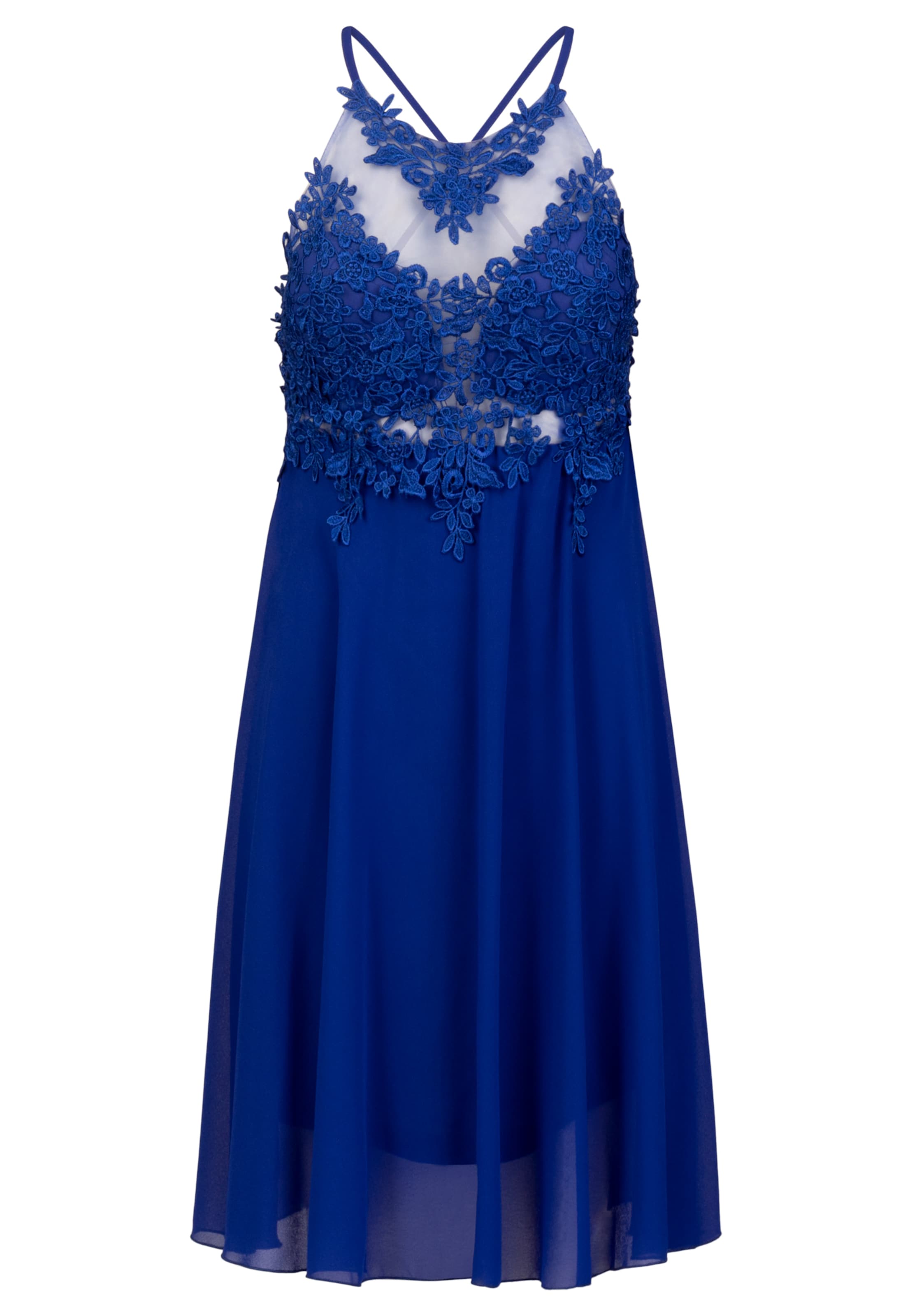 Kraimod Рокля за коктейл в синьо: отпред