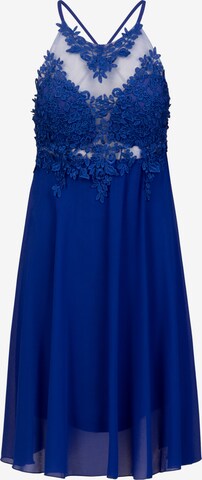 Robe de cocktail Kraimod en bleu : devant