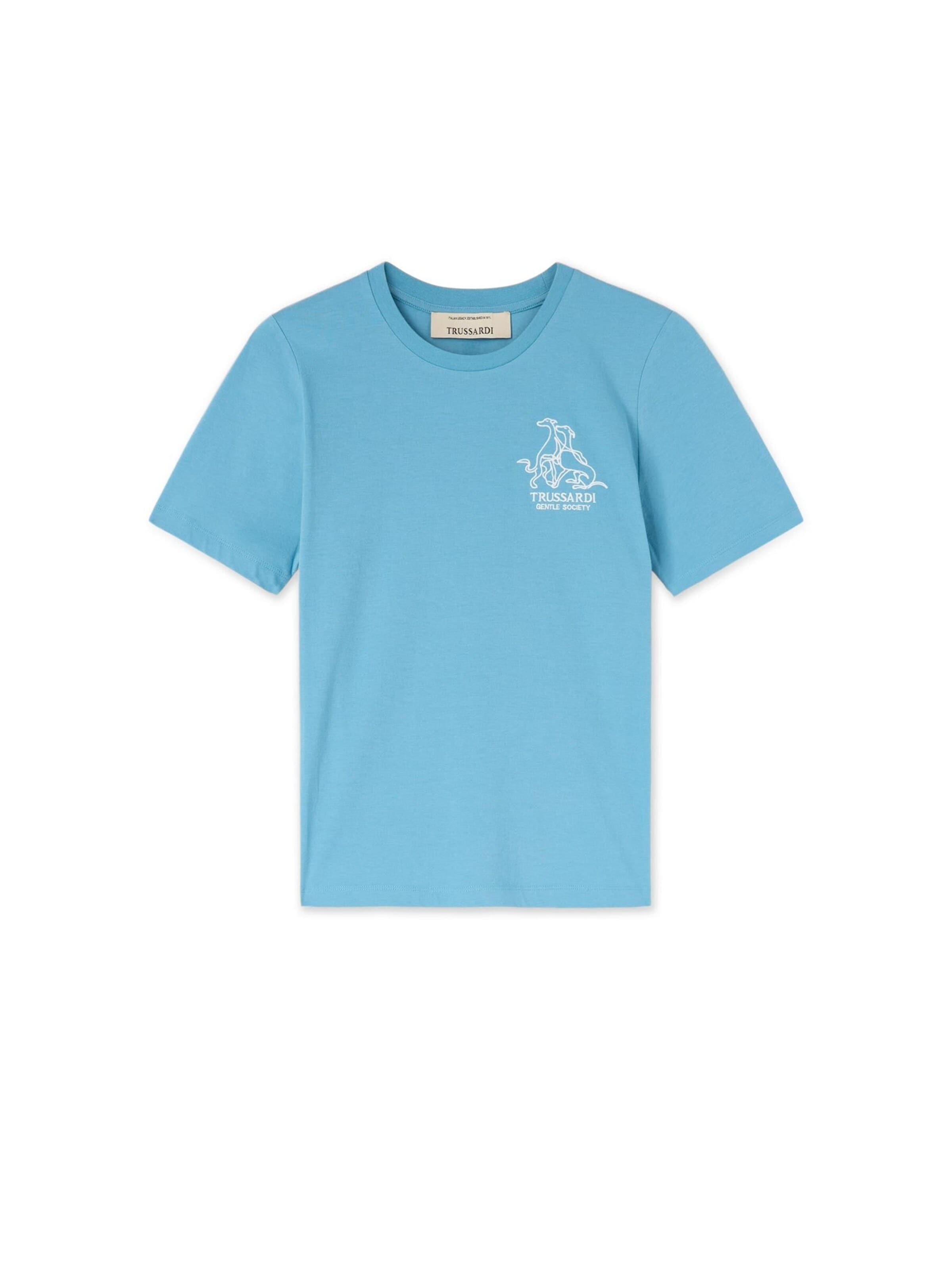 Trussardi - Camiseta en azul: frente