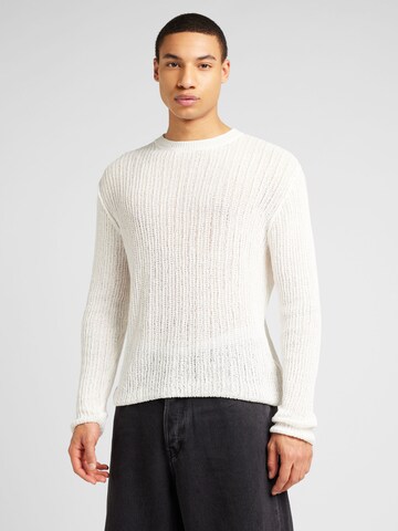 WEEKDAY Sweater 'Jordan' in White: front