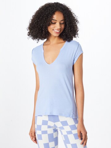 Free People Shirt 'ALWAYS YOURS' in Blue: front
