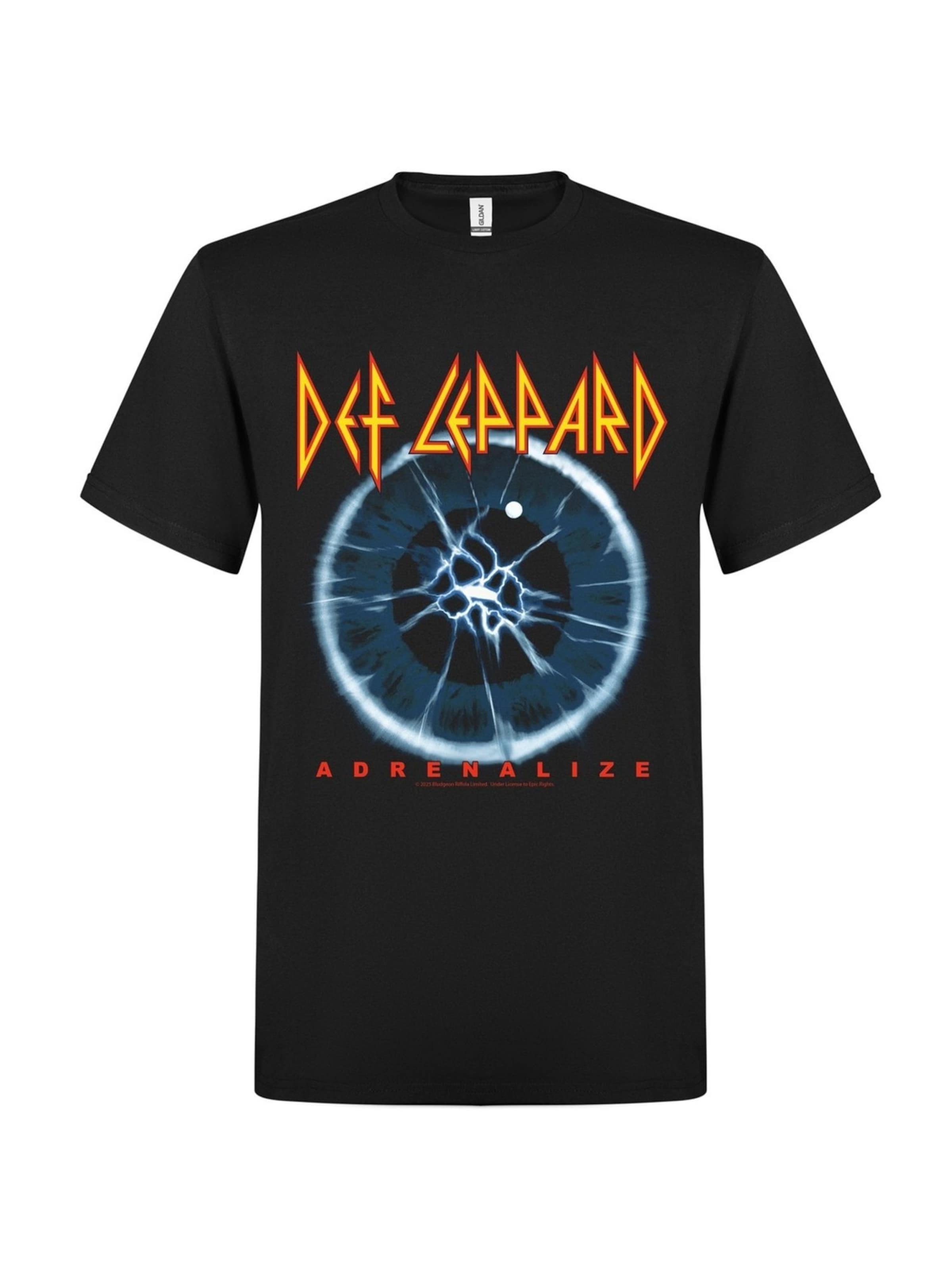 Def Leppard Shirt 'Adrenalize' in Black: front