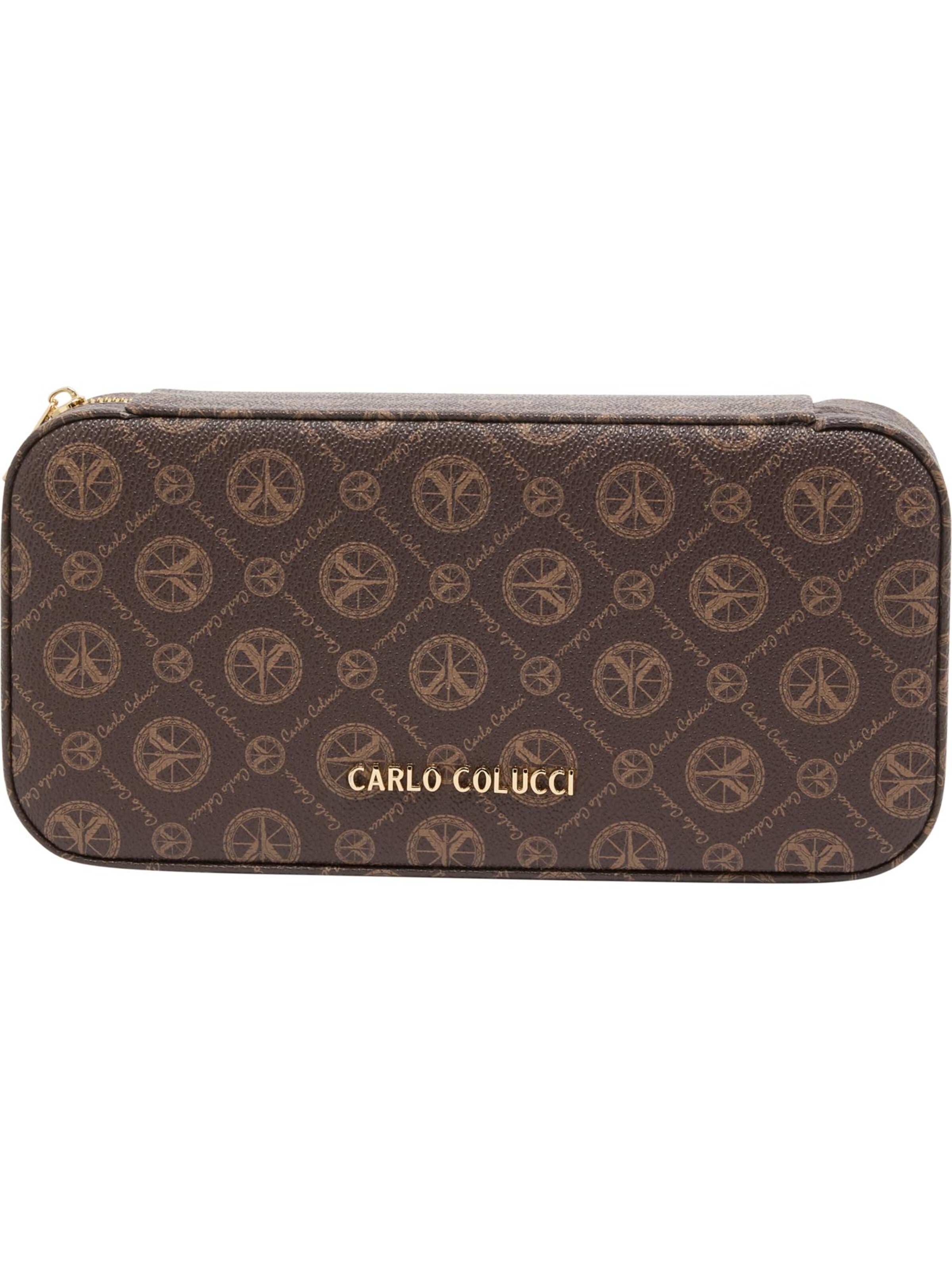 Carlo Colucci Portemonnee 'DeGiorgi' in Bruin: voorkant