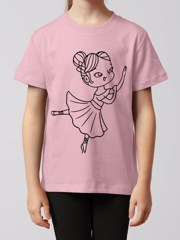 Maglietta 'Ballerina' di watabout.kids in rosa: frontale