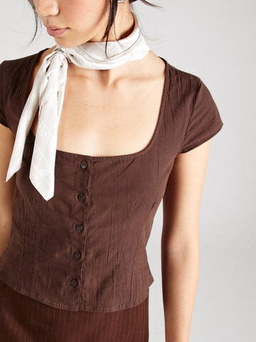 Camicia da donna di Monki in marrone