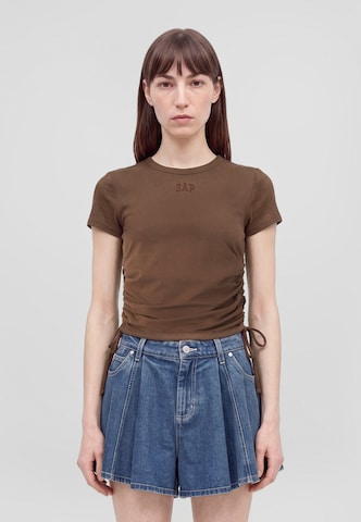 Gap Tall Shirt in Brown: front