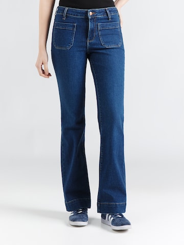 Evazați Jeans de la WRANGLER pe albastru: față