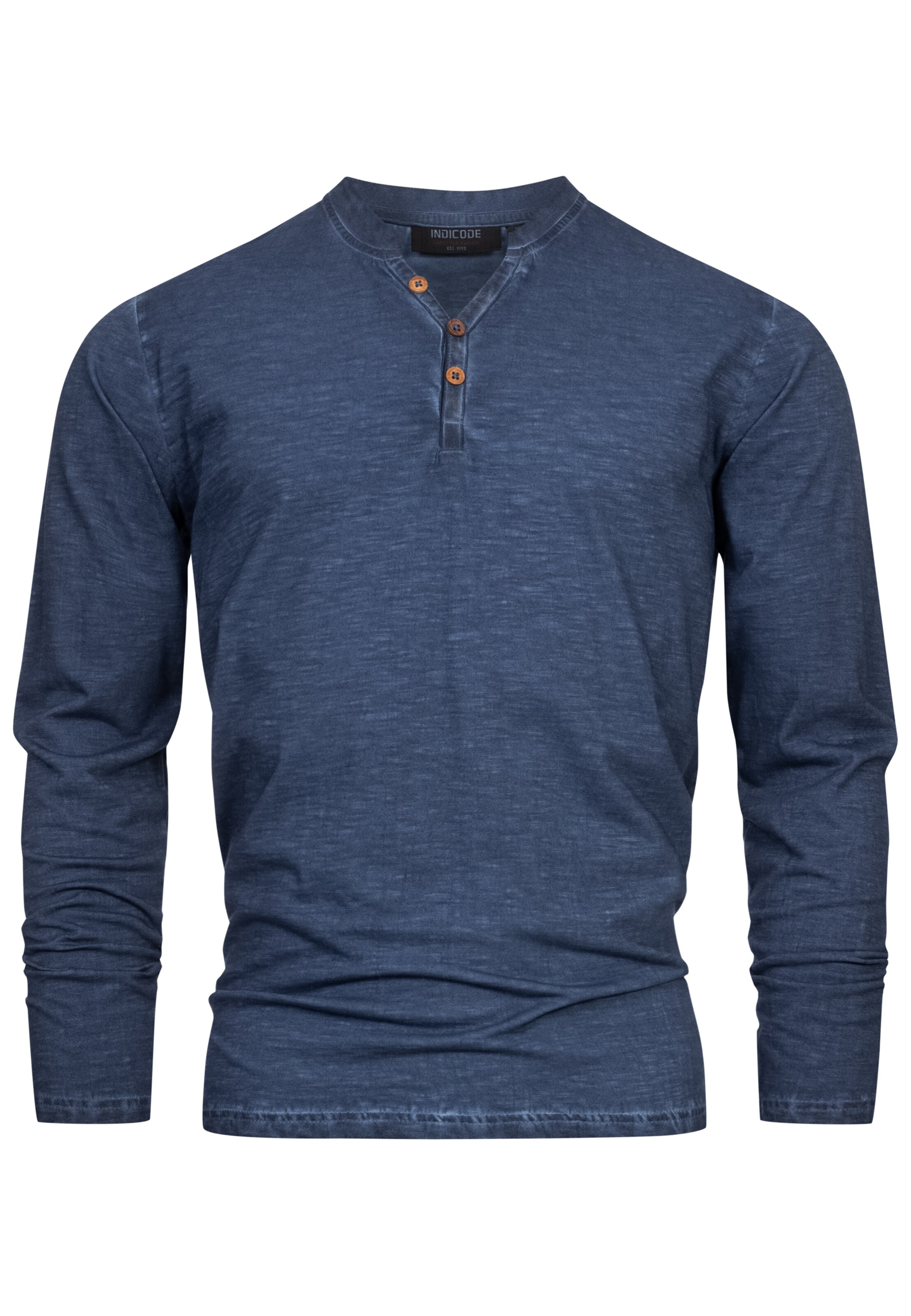 INDICODE JEANS Shirt 'Kilsone' in Blauw: voorkant