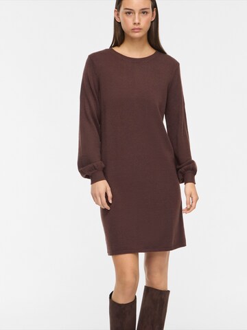 VILA Knitted dress 'VIRIL' in Brown: front