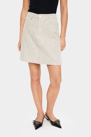 SAINT TROPEZ Rok in Beige: voorkant