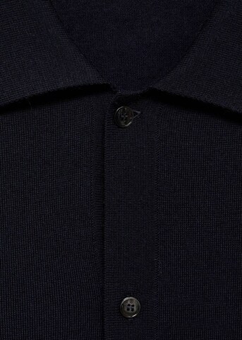 MANGO MAN Knit Cardigan 'Willyo' in Blue