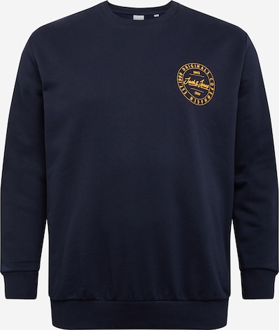 Jack & Jones Plus Sweater majica 'MOVE' u tamno plava / zlatno žuta, Pregled proizvoda
