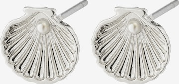 Pilgrim Earring 'Opal' in Silver: front
