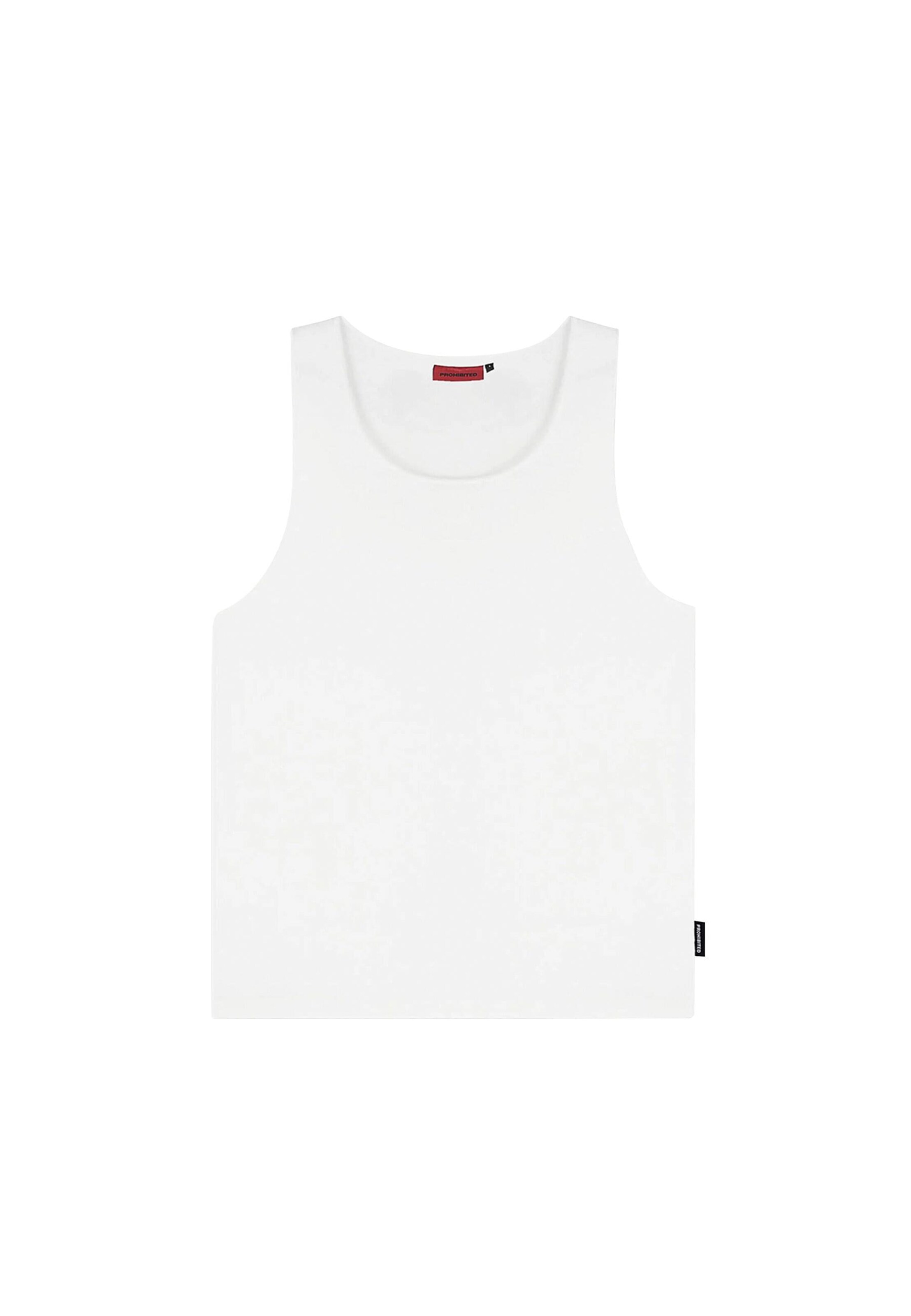 T-Shirt Prohibited en blanc : devant