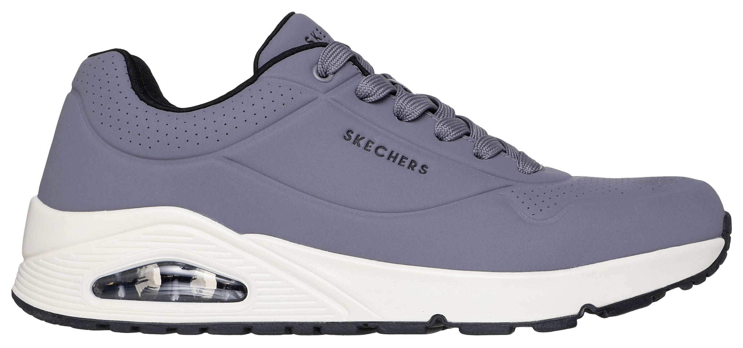 SKECHERS Sneakers laag 'Uno Stand On Air' in Grijs: voorkant