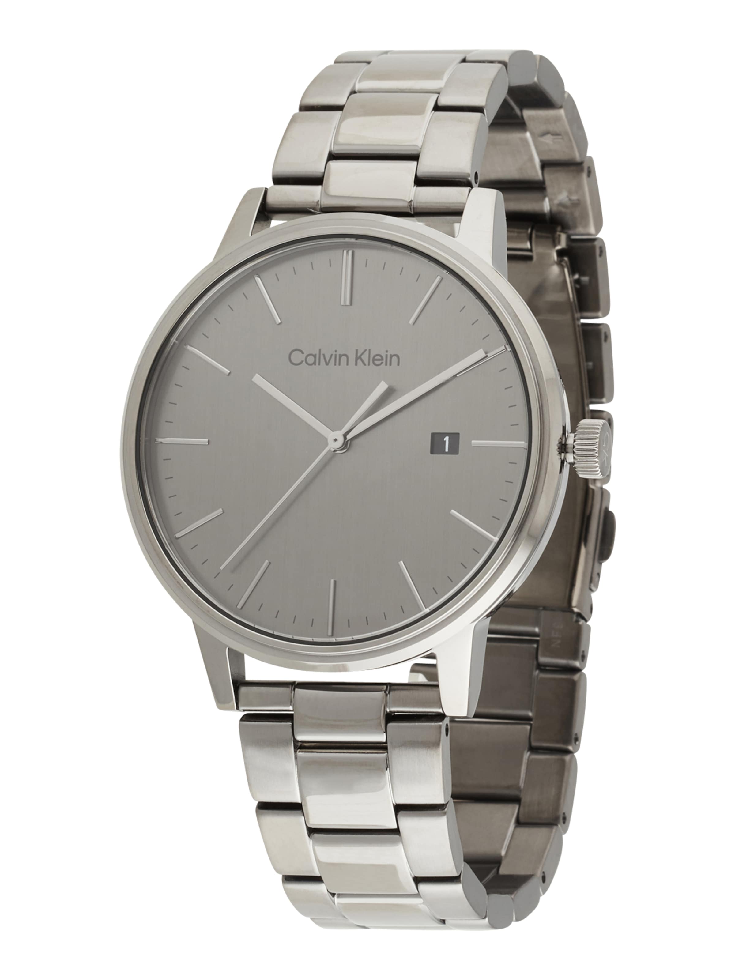 Calvin Klein Αναλογικό ρολόι σε γκρι: μπροστά
