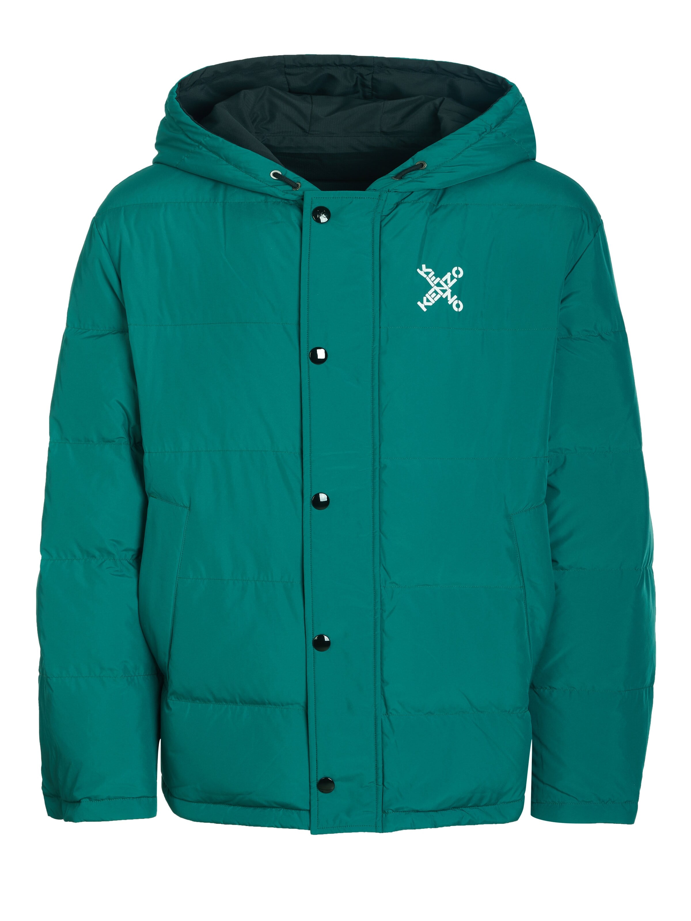 KENZO Winter jacket 'Kenzo Wendejacke Schwarz/Grün' in Black