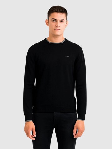 SUN68 Pullover 'K45141' i sort