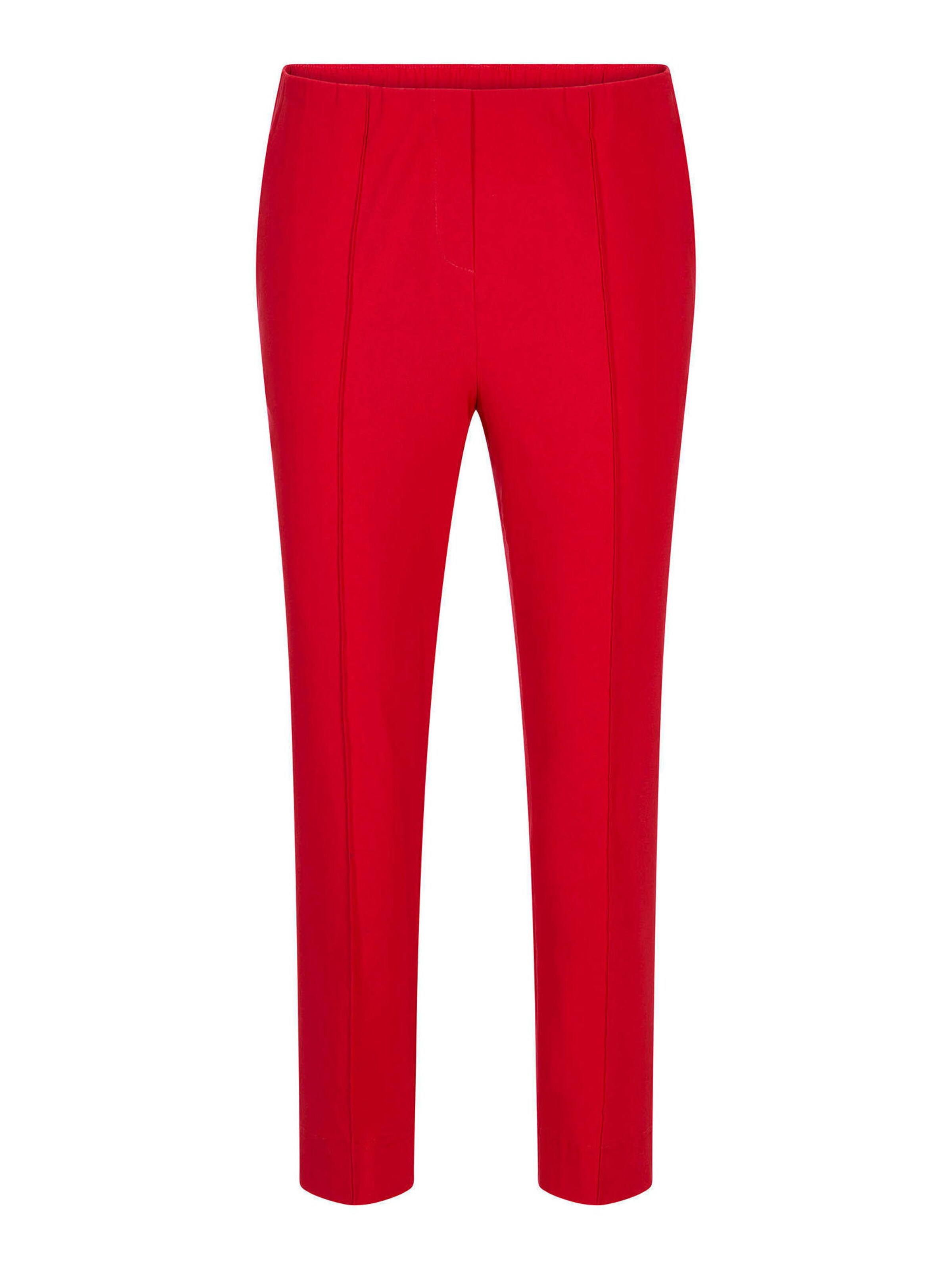 Goldner Skinny Trousers with creases 'LOUISA' in Red: front