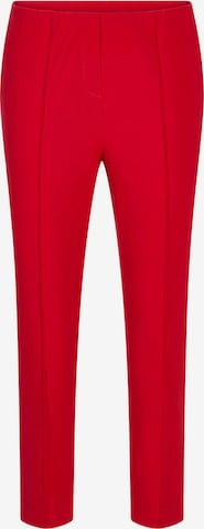 Skinny Pantalon à plis 'LOUISA' Goldner en rouge : devant
