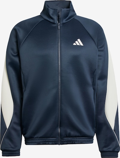 ADIDAS SPORTSWEAR Urheilullinen collegetakki 'Stadium' värissä tummansininen / valkoinen, Tuotenäkymä