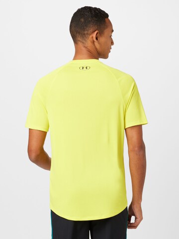 UNDER ARMOUR Regular fit Funkcionalna majica 'Tech 2.0' | rumena barva