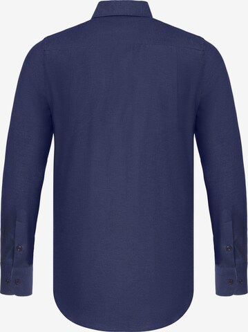 DENIM CULTURE Slim fit Button Up Shirt 'BRADLEY' in Blue