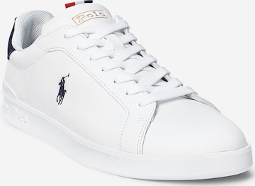 Baskets basses Polo Ralph Lauren en blanc : devant